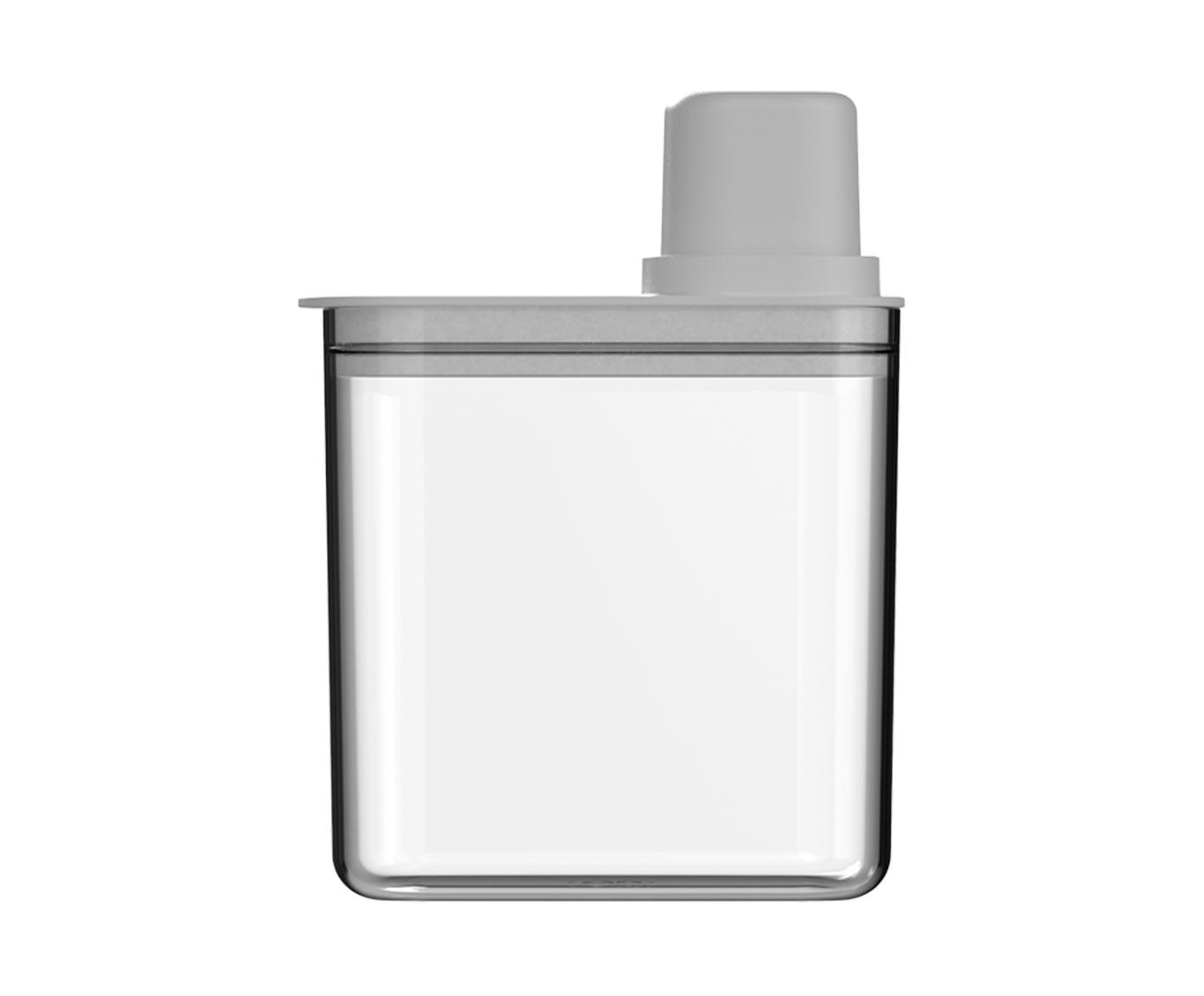 Pote Herm&eacute;tico Com Medidor Drop Branco Fechado Branco - image 1