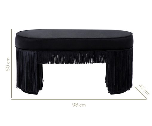 Banco Franja Simples - Preto image number 7