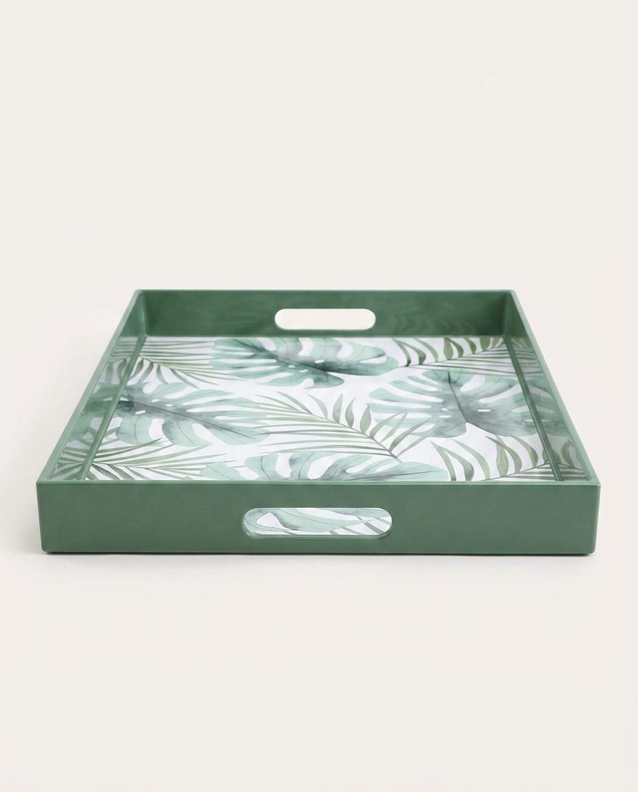 Bandeja Retangular Cutie Leaf Verde - image 1