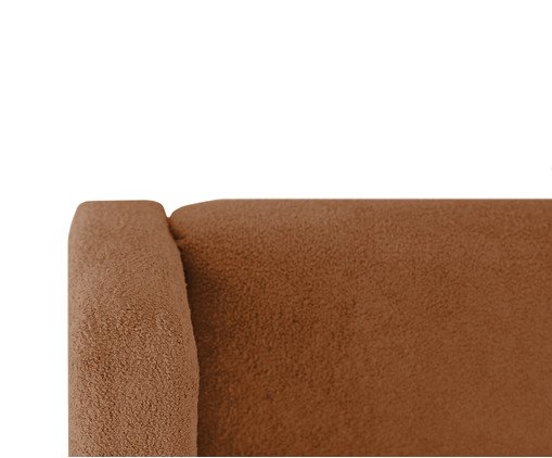 Cabeceira em Boucle Aveludado Classic Terracota image number 3
