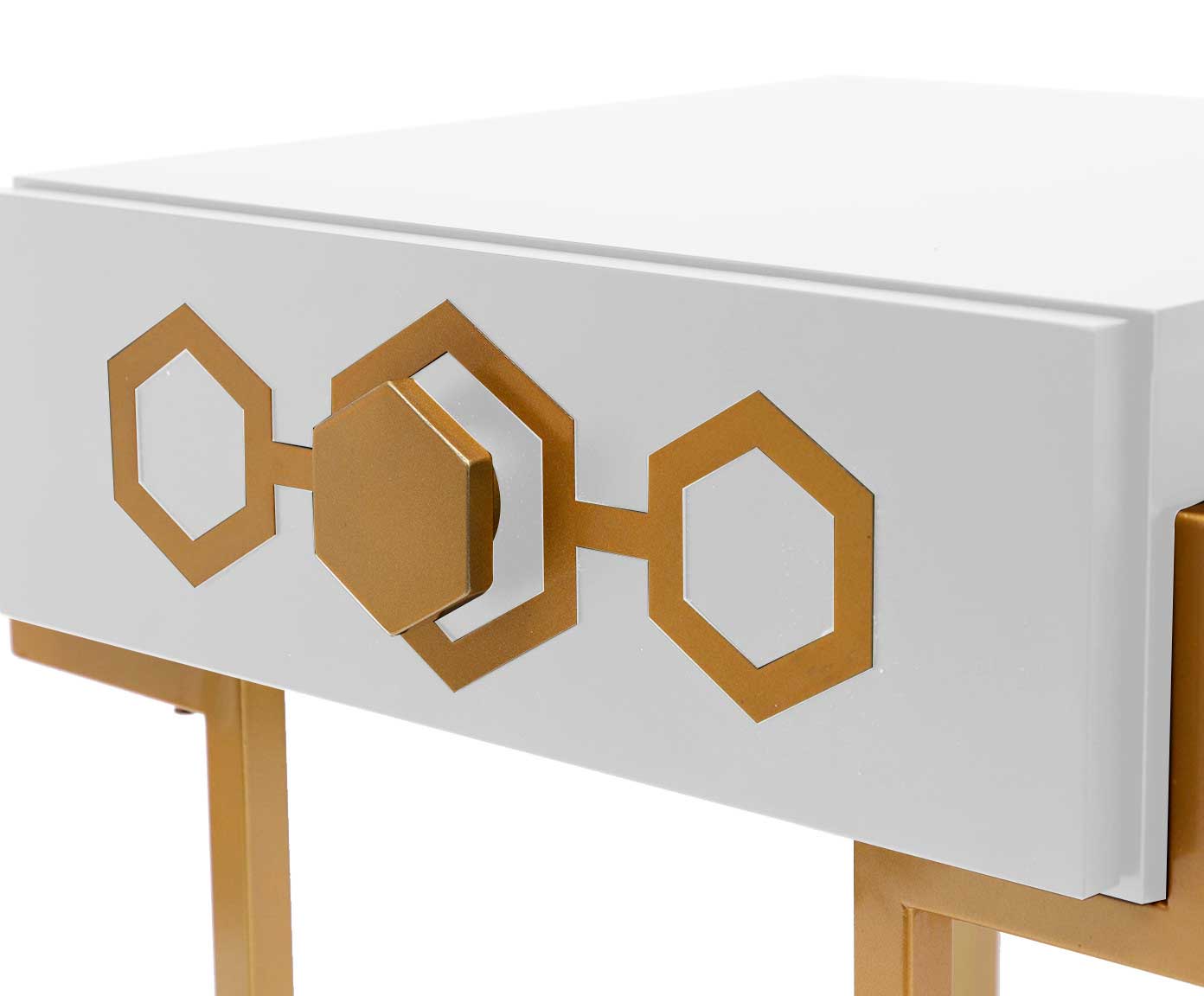 Mesa de Cabeceira Glam - Branco image number 6