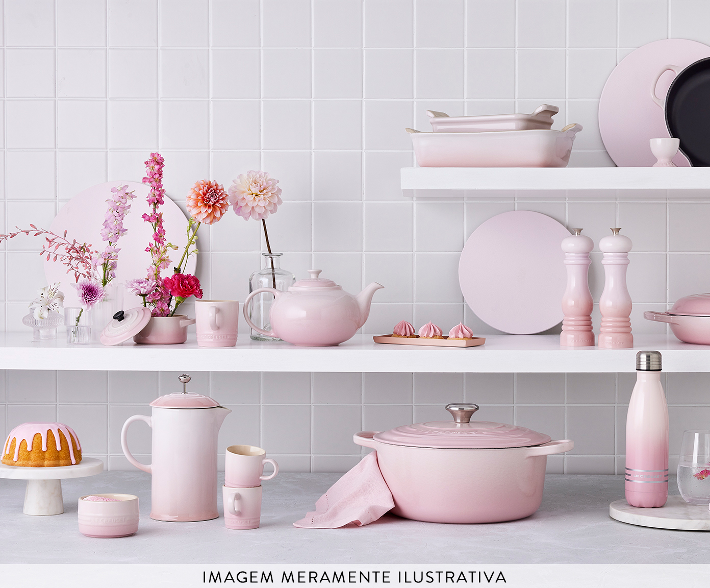 Travessa Retangular Heritage Shell Pink - 19cm image number 5