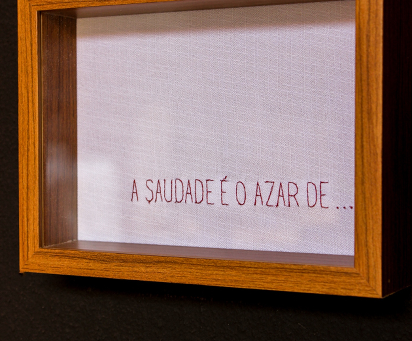 Jogo de Quadros Decorativo "Saudade &eacute; o Azar" image number 2