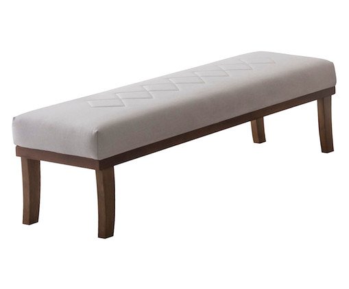 Recamier Bege com Base Imbuia Theo image number 0