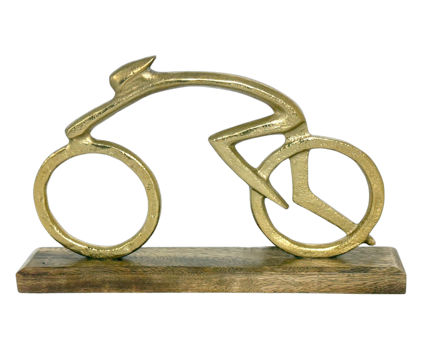 Bicicleta Decorativa Ciclis Dourado e Marrom image number 0