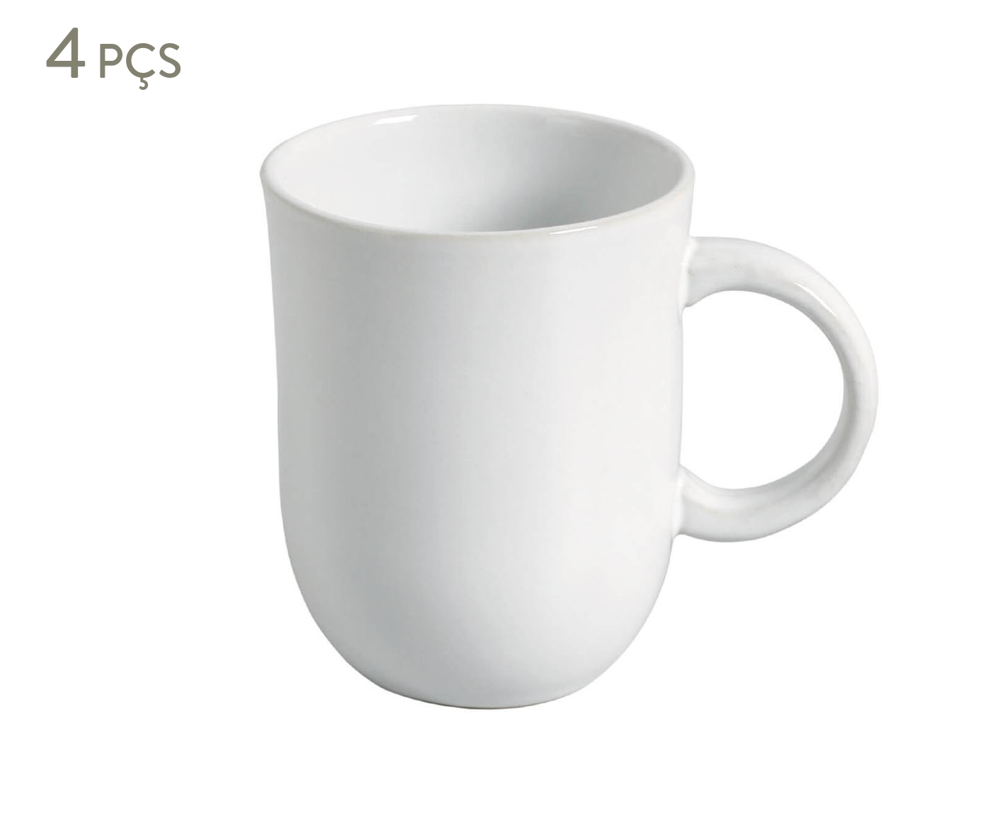 Jogo de Canecas Coup Stoneware New White - image 0