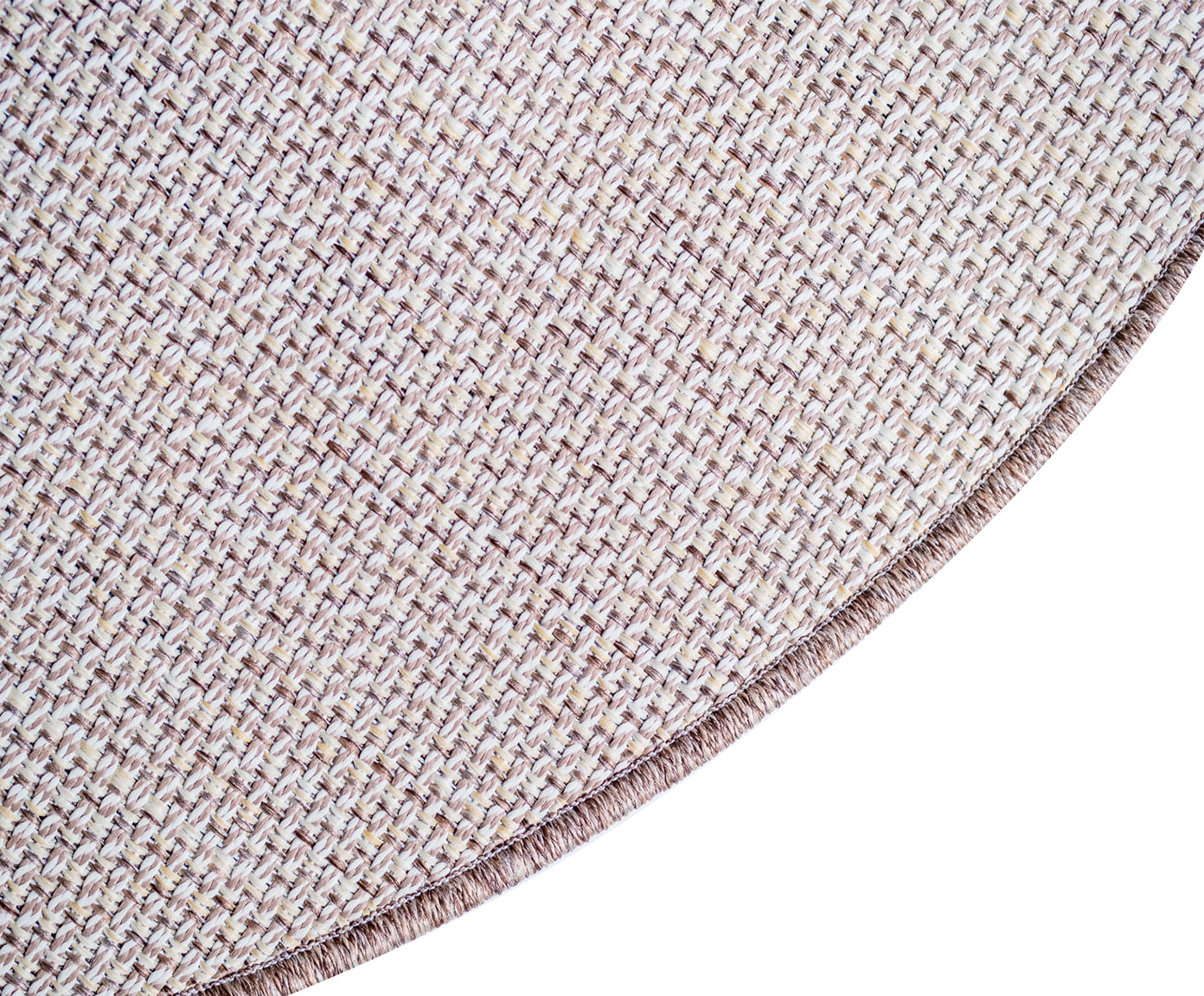 Tapete Redondo Artesanal Look Jacquard Brinco de Princesa image number 4