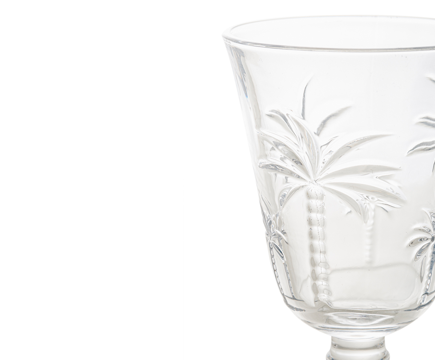 Ta&ccedil;a em Cristal para &Aacute;gua Palm image number 2