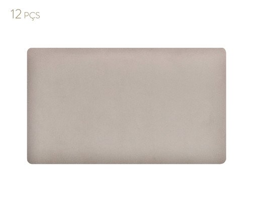 Cabeceira Modular em Veludo Duni Rectangle - Off White image number 3
