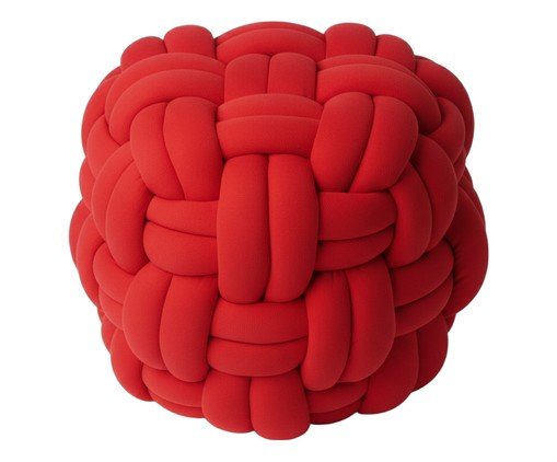 Pufe de Ch&atilde;o Amelie vermelho - image 0