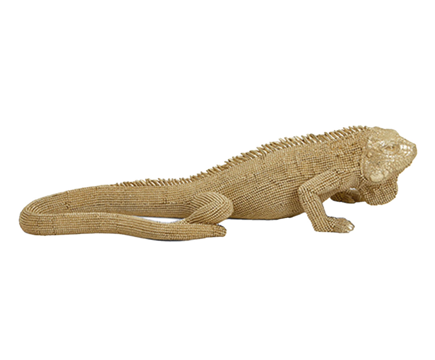 Escultura Iguana Dourado image number 0