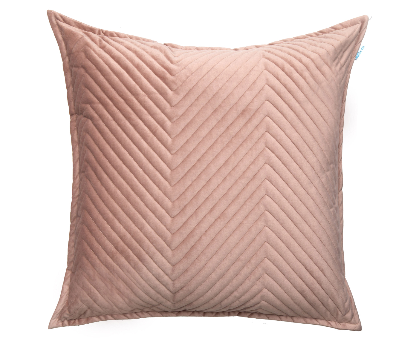 Almofada em Veludo Zig Zag Ros&eacute; image number 0