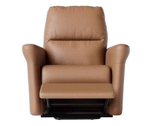 Poltrona Blend com Lift Couro Brown - image 0