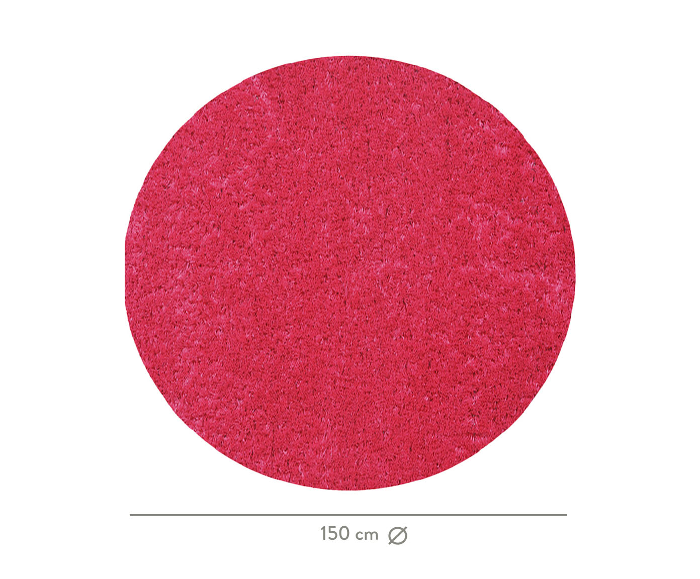 Tapete Shaggy Redondo Smooth Teen Pink image number 3