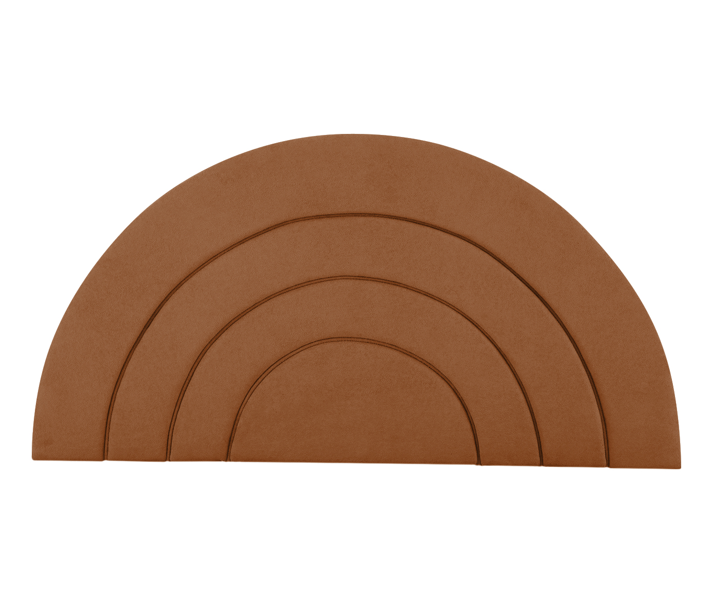 Cabeceira em Boucle Aveludado Arco Terracota image number 1
