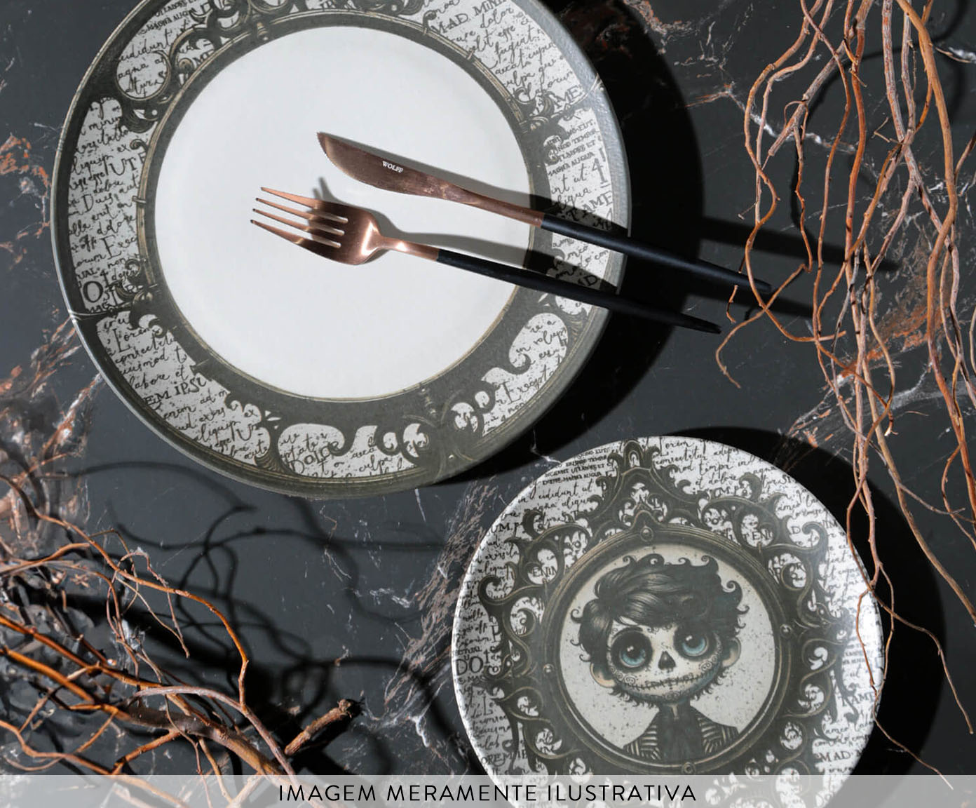 Jogo de Pratos Raso Grimm image number 3