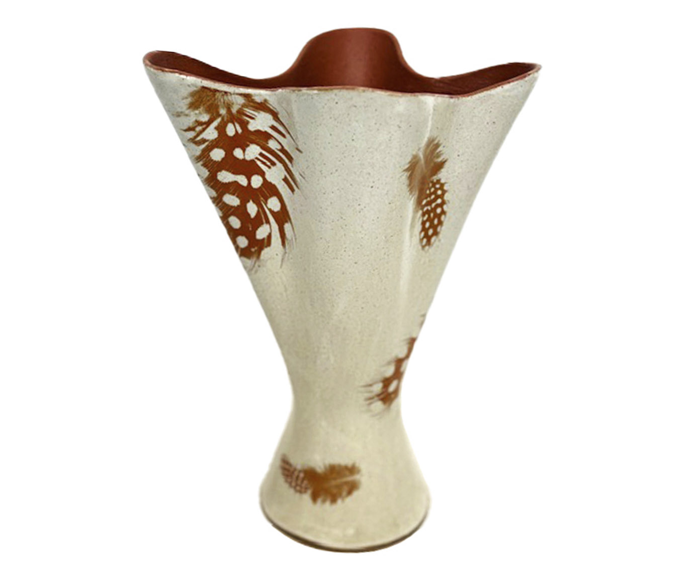 Vaso Lirio Spirit Cer&acirc;mica Bege image number 1