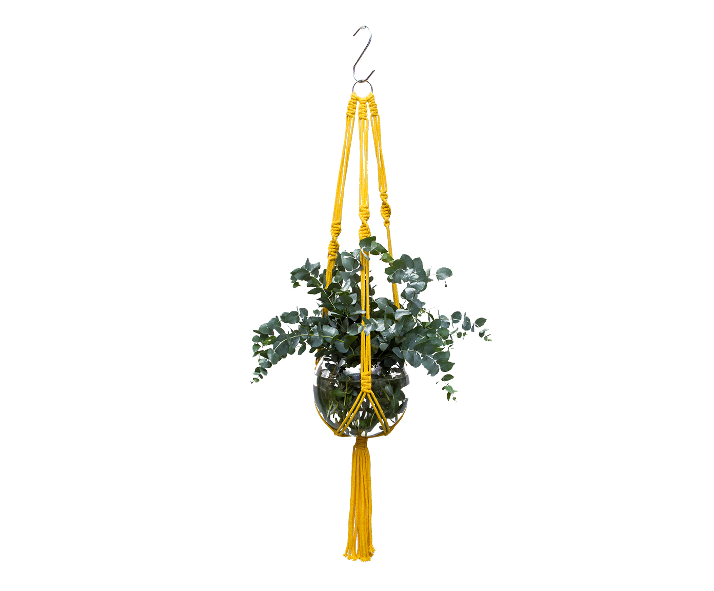 Hanger em Macram&ecirc; Clean Amarelo image number 3