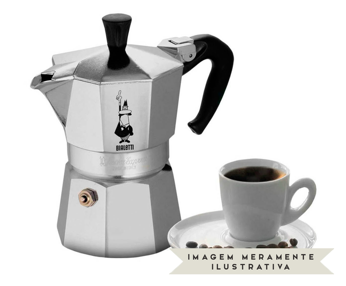 Cafeteira Italiana Nuova Moka Met&aacute;lico image number 2