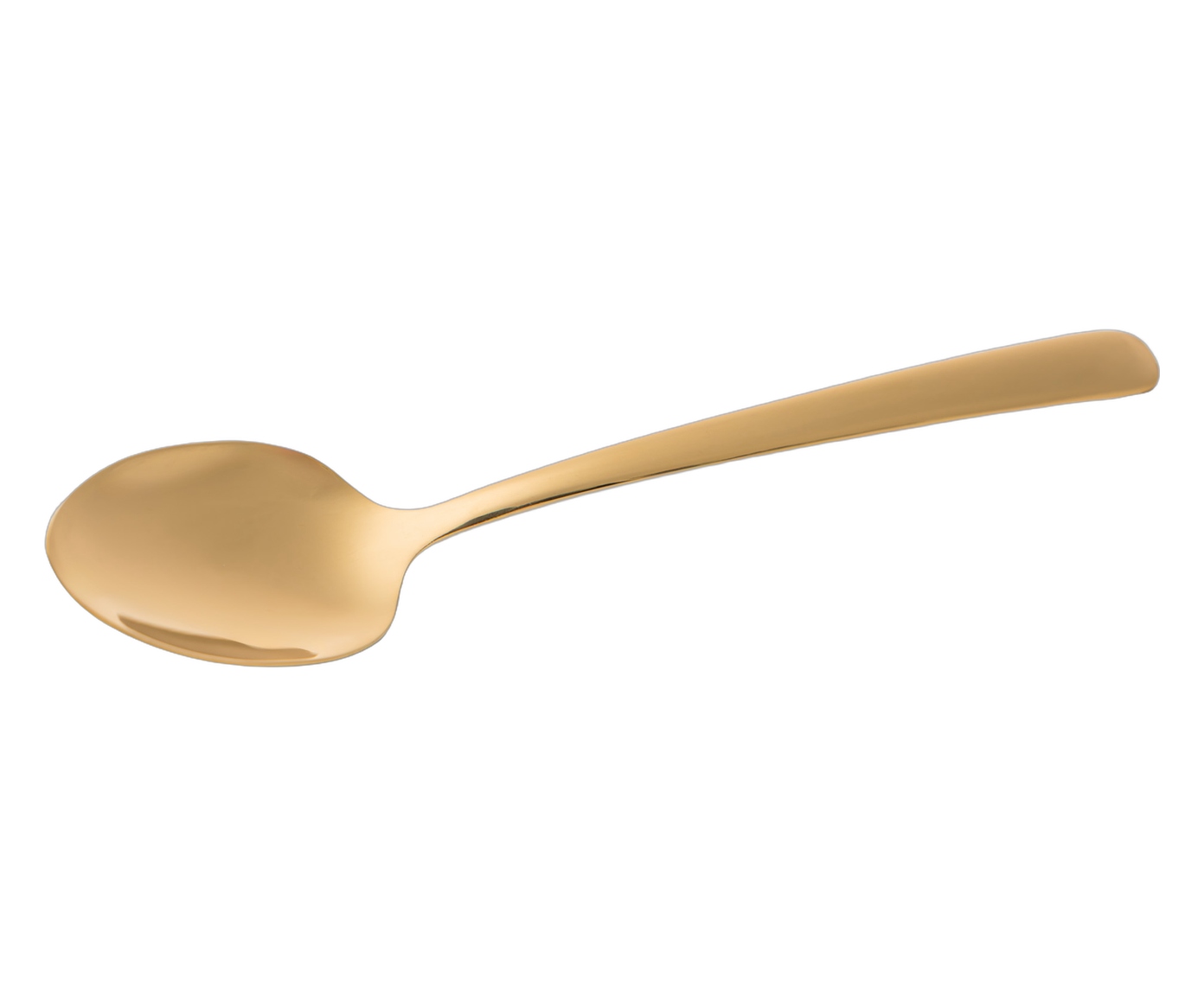 Jogo de Colheres para Mesa em A&ccedil;o Inox Viena Dourado image number 1