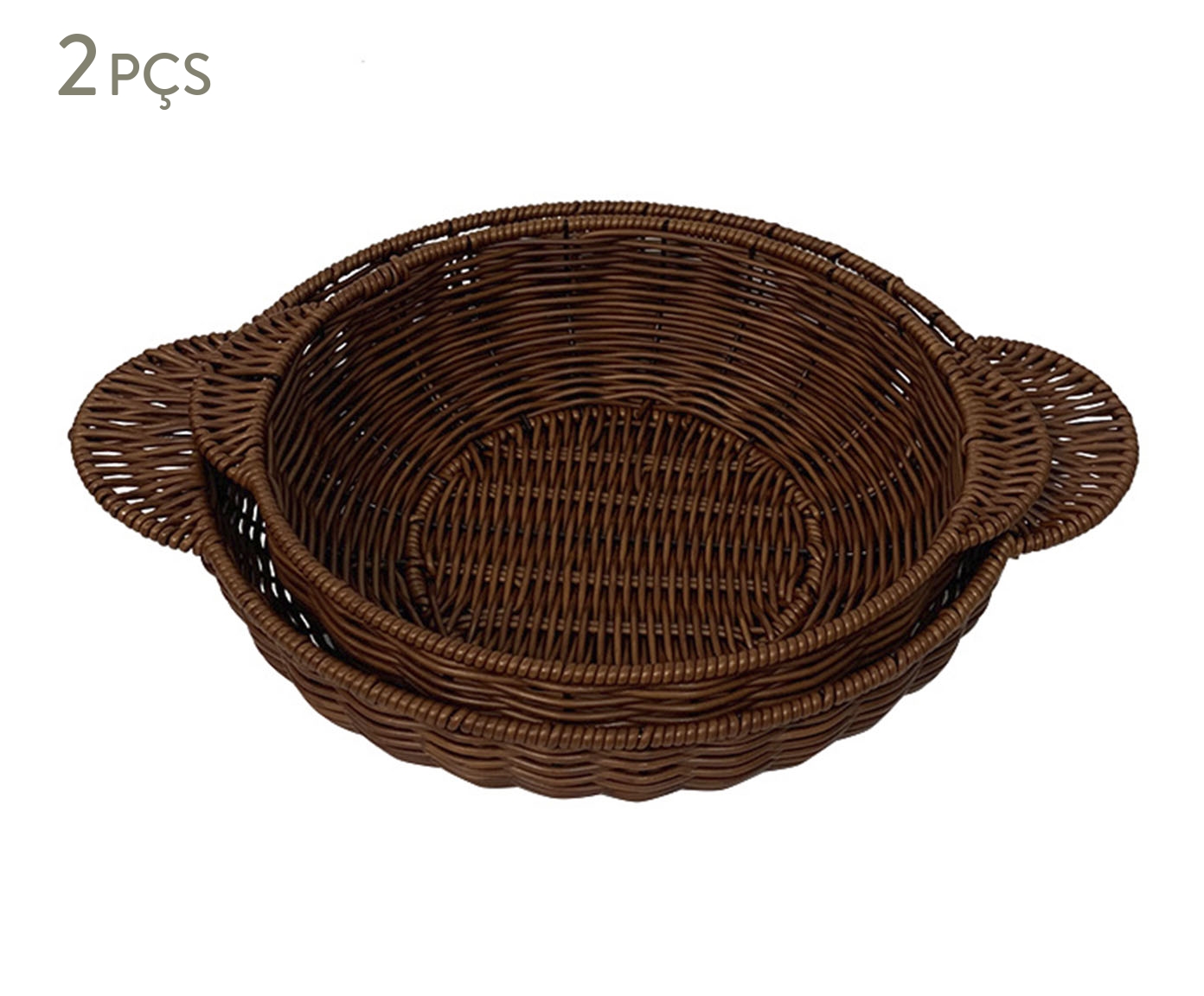 Jogo de Cestas Decorativa Filum Marrom Escuro - image 0