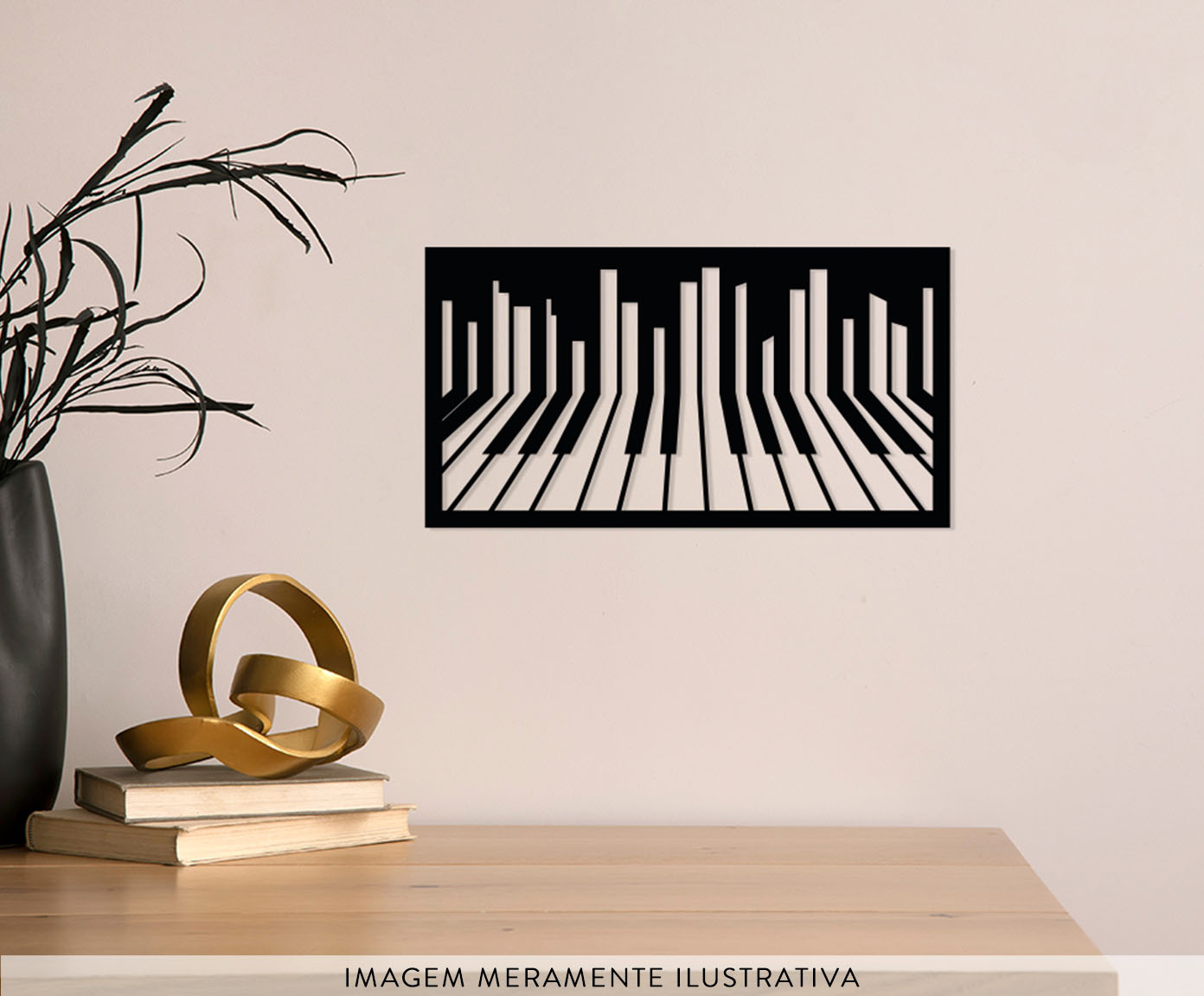 Quadro Vazado Piano - image 1