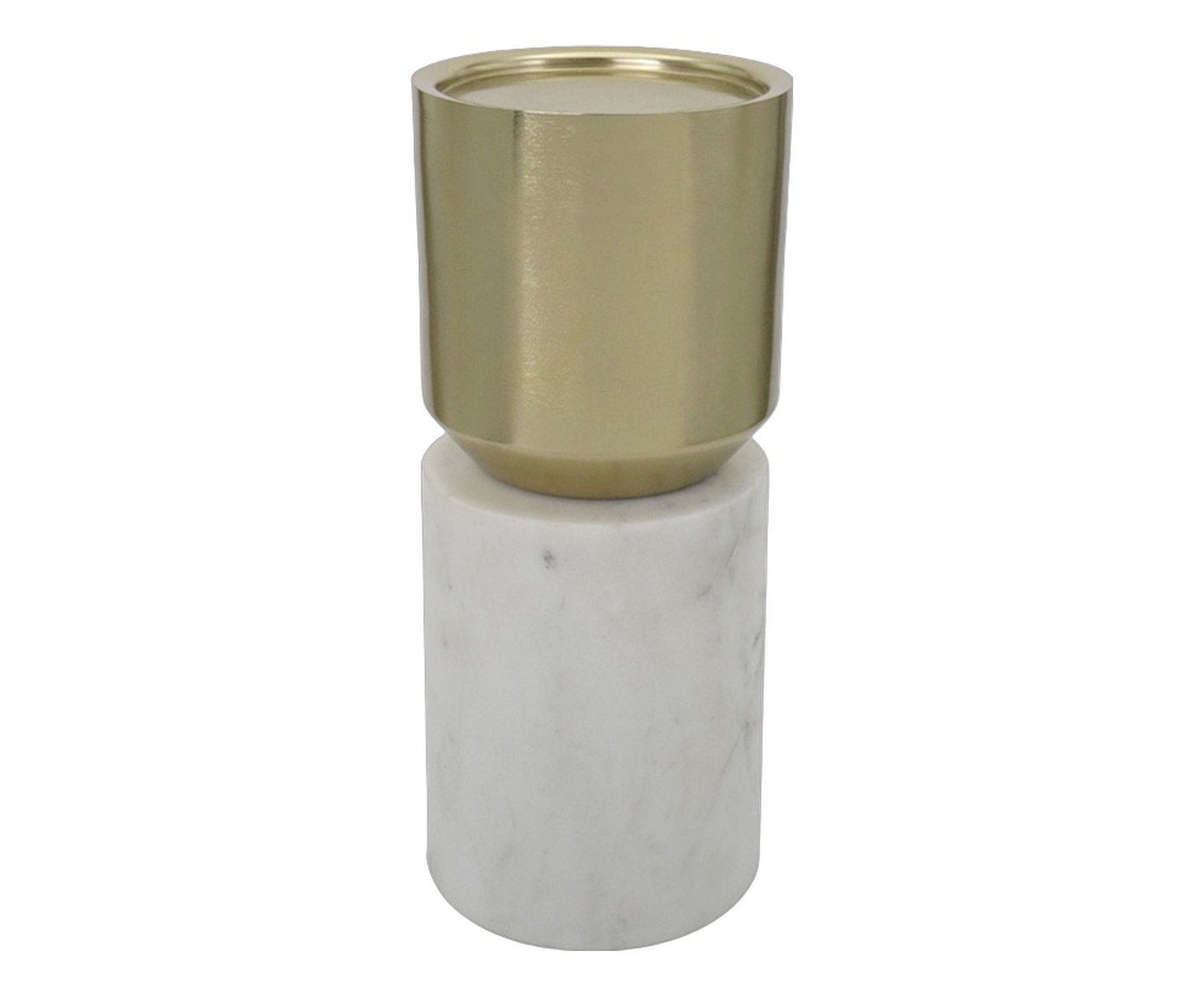 Candelabro Flaris Branco e Dourado image number 0
