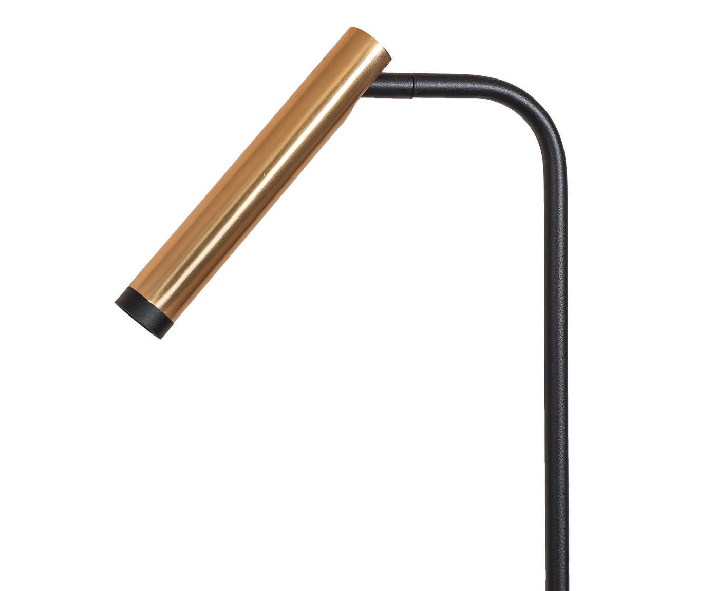 Lumin&aacute;ria de Ch&atilde;o Aguitoni Preto e Dourado - Bivolt image number 1