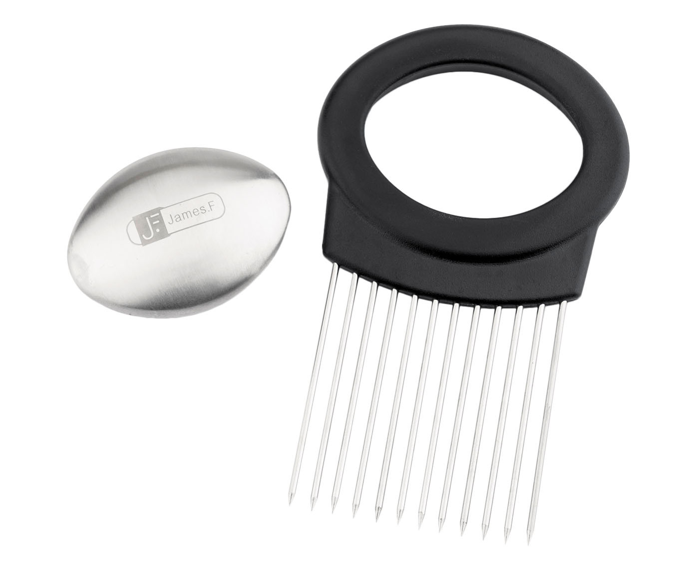 Garfo para Cebola e Sabonete em Inox Zein - Prata - image 0