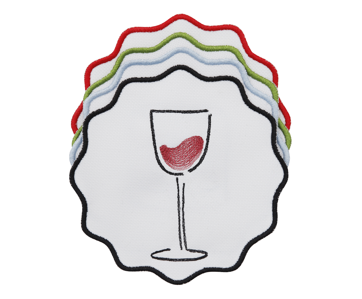 Jogo de Porta-Copos Bordados Drinks image number 5