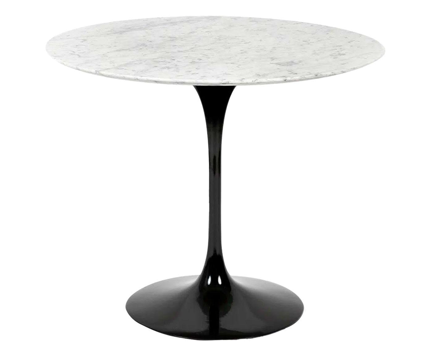 Mesa Saarinen Redonda Carrara Base Preta image number 2