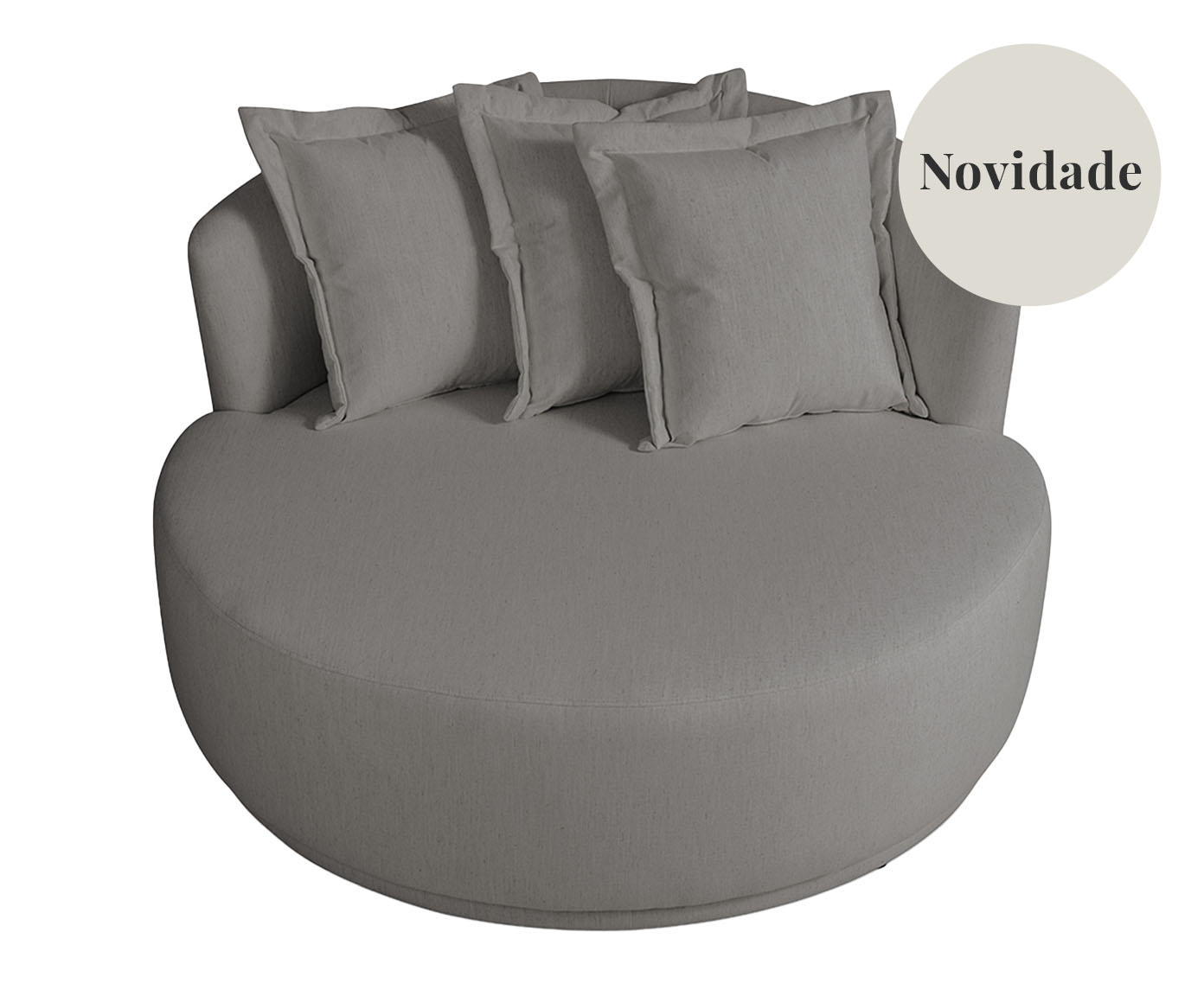 Sof&aacute; Chaiselongue Heloisa Cinza image number 0