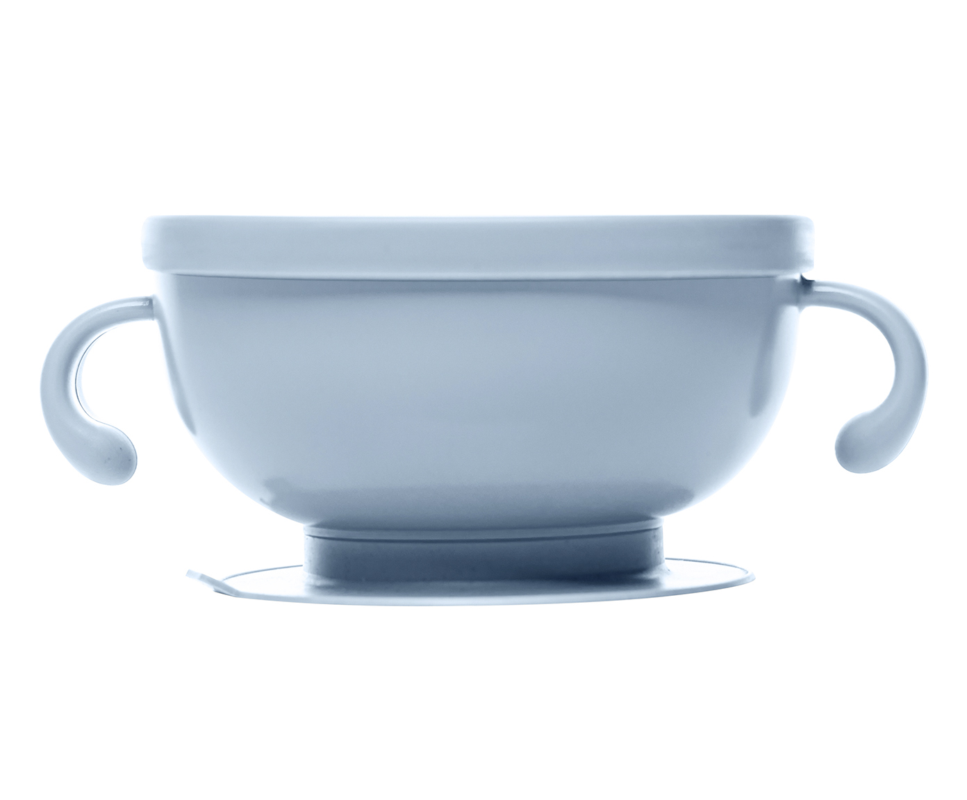Bowl com Tampa e Ventosa Baby Elefante Azul image number 1