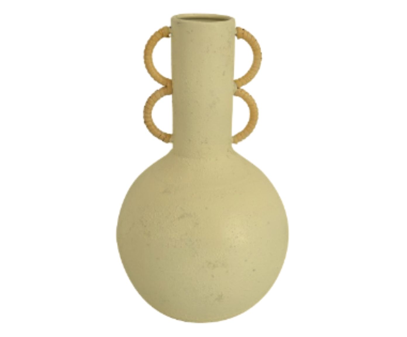 Vaso em Metal Creme com Al&ccedil;as Parker Marrom - image 0