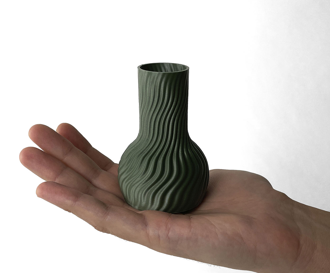 Mini Vaso Onda 2 Verde image number 3
