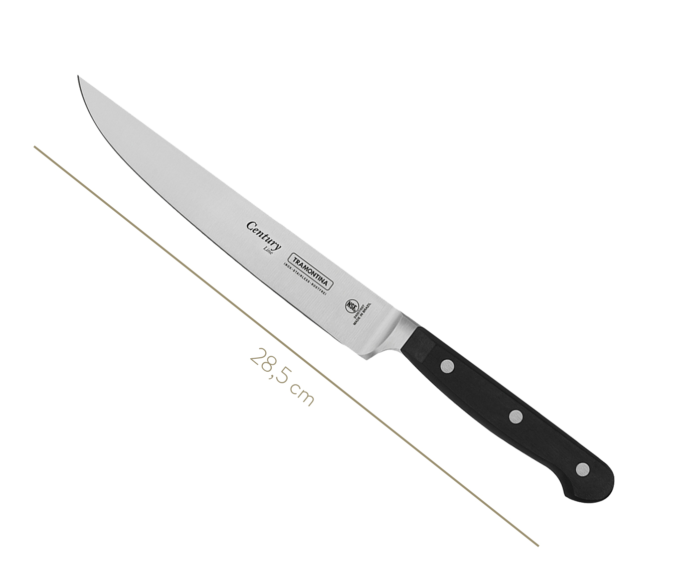 Faca Multiuso em Inox Agile 7" - Preta image number 2