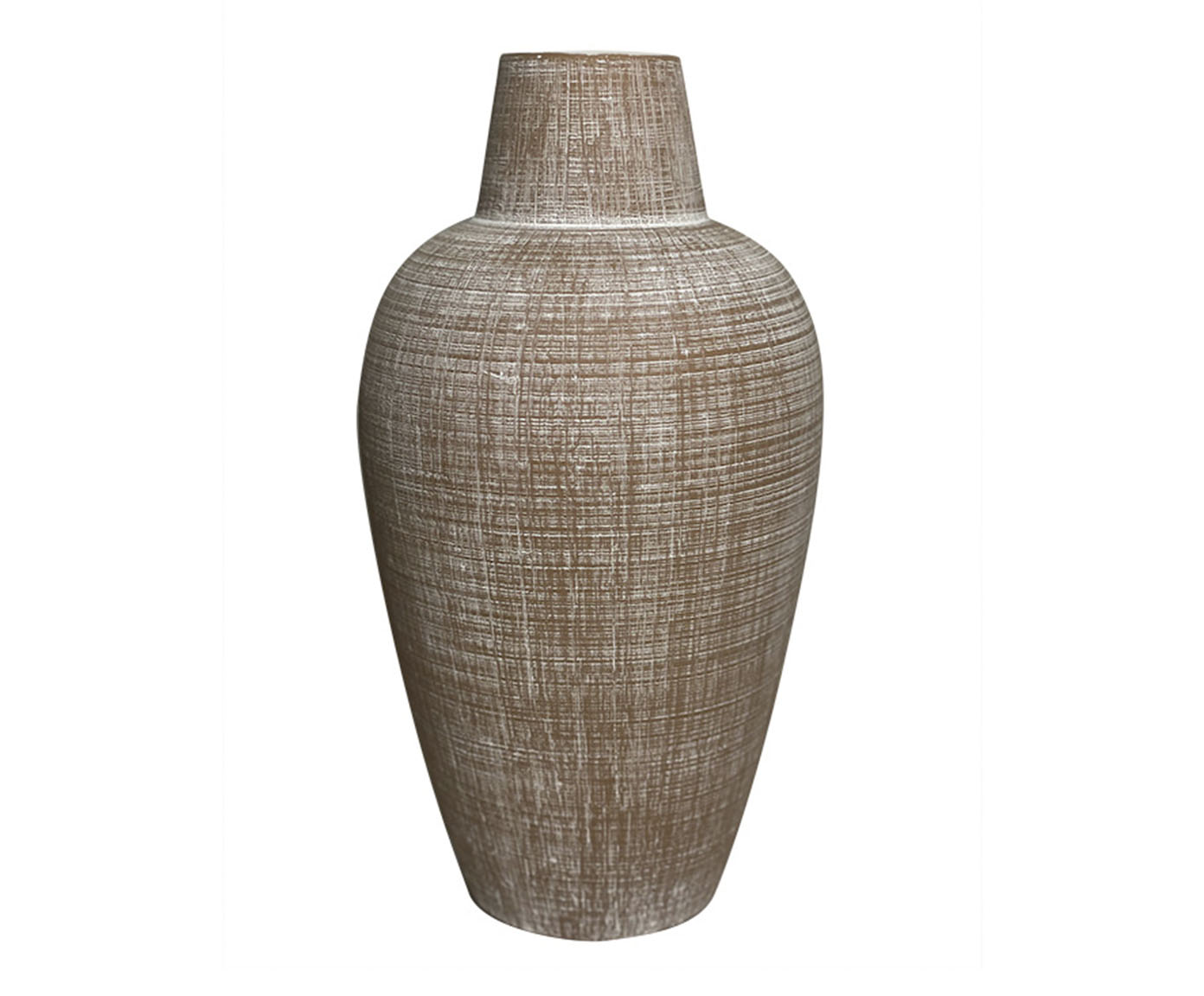 Vaso Decorativo G&eacute;os Marrom e Branco image number 0