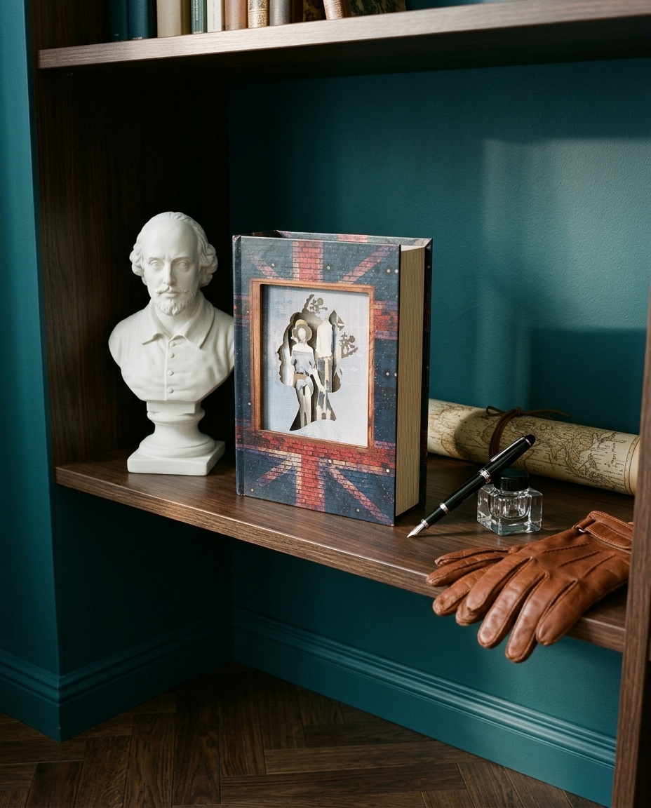 Livro-Caixa em MDF United Kingdom image number 2