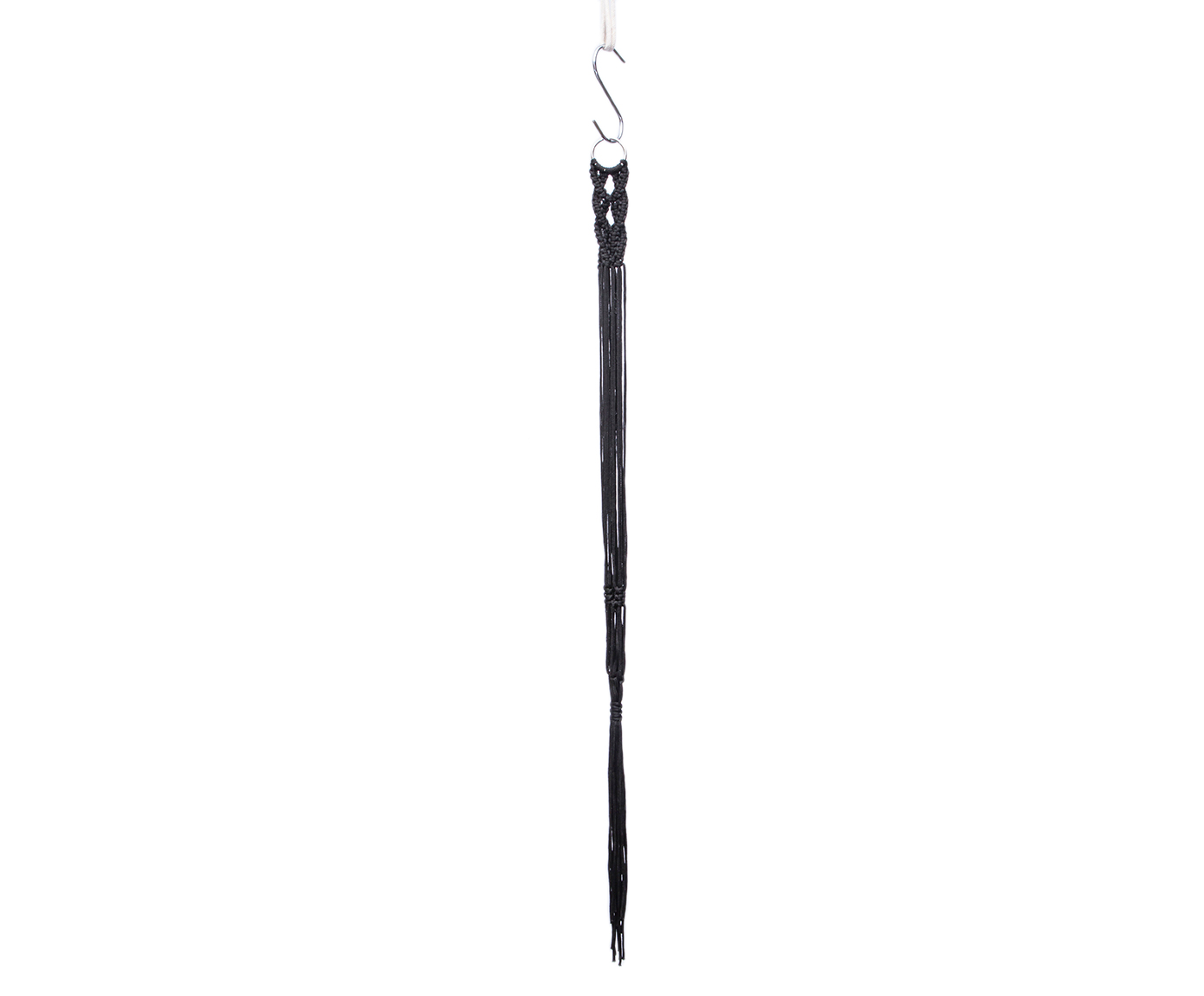 Hanger em Macram&ecirc; Wish Preto image number 2
