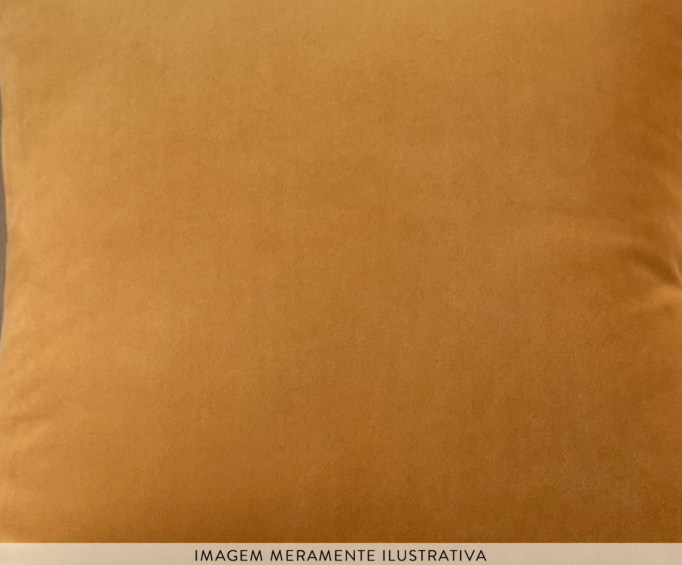 Almofada em Veludo Caserta - Amarelo Caramelo - image 1