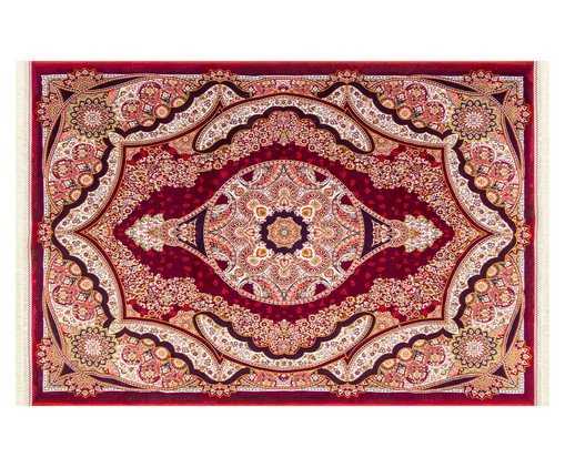 Tapete Turco Hasankeyf Vermelho e Creme image number 0