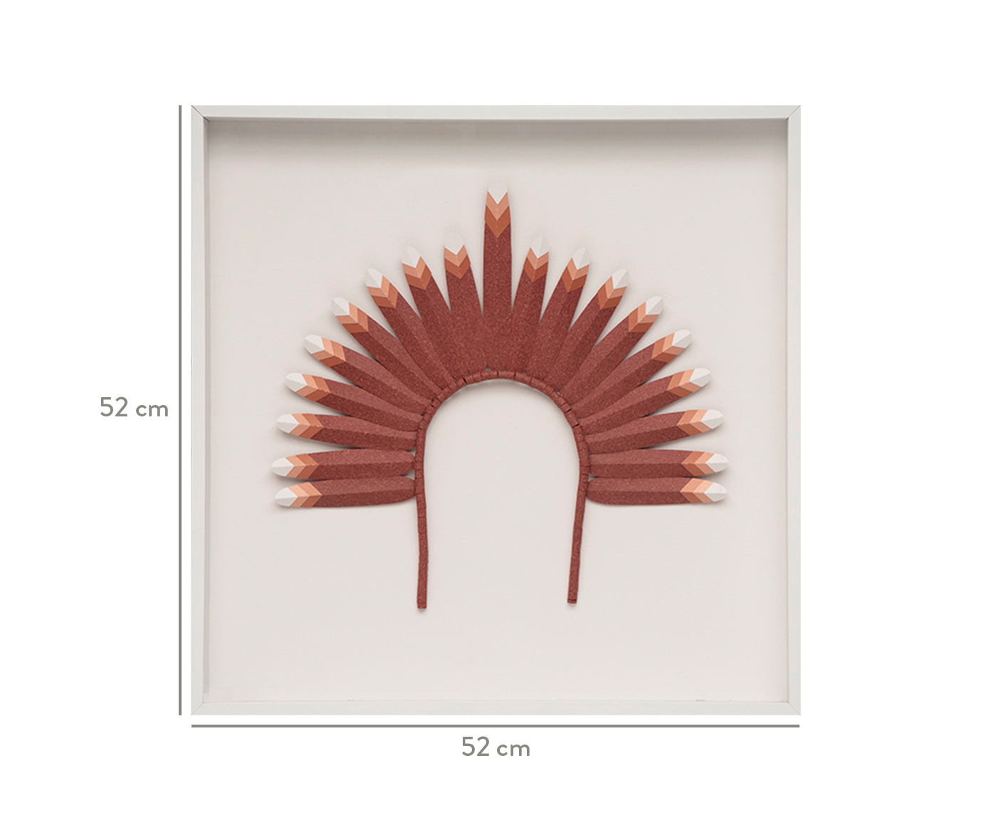 Quadro com Vidro Cocar Terracota image number 3