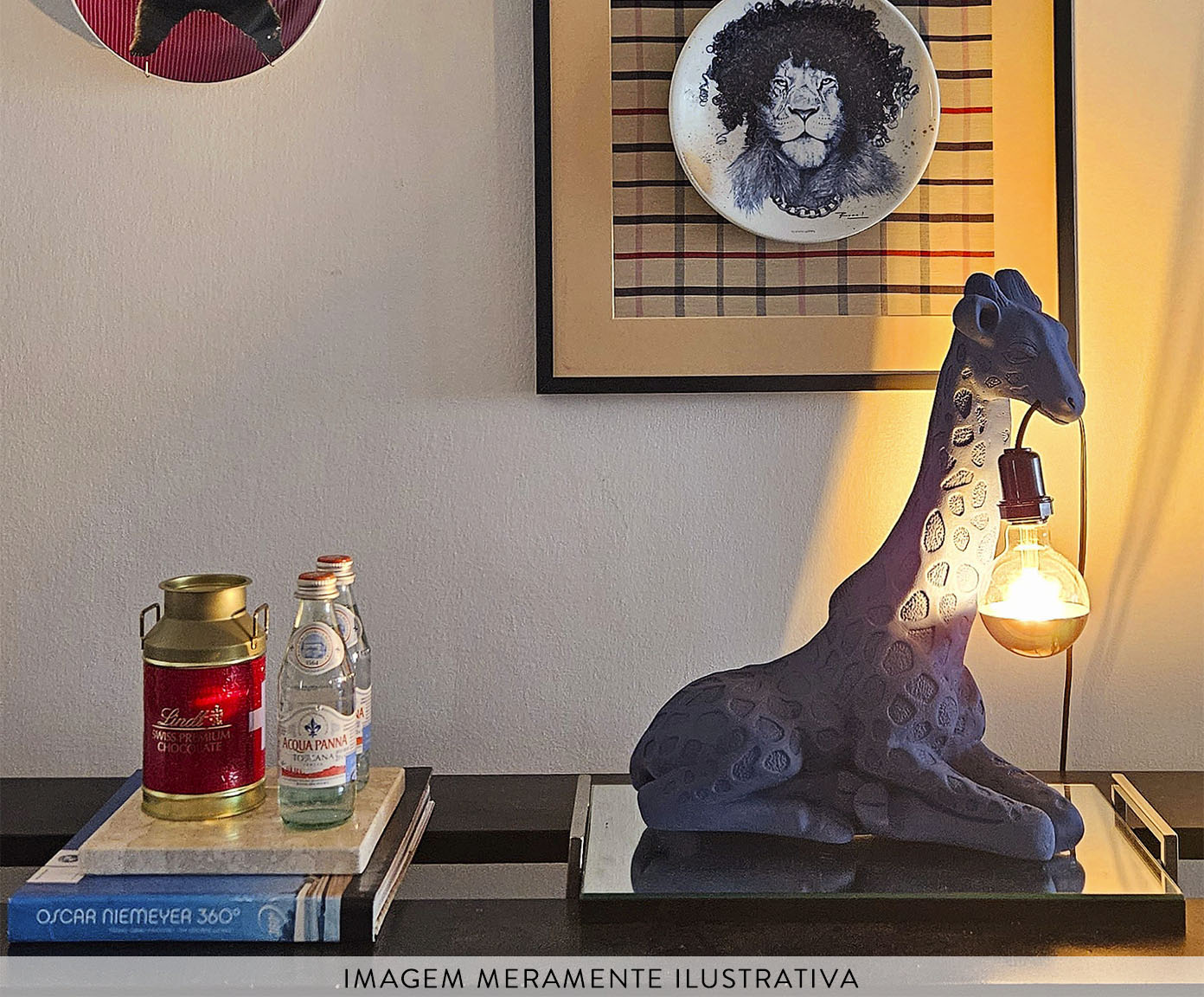 Lumin&aacute;ria Girafa Que Leva Luz Azul - image 1