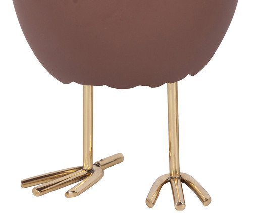 Escultura Egg Marrom - image 1