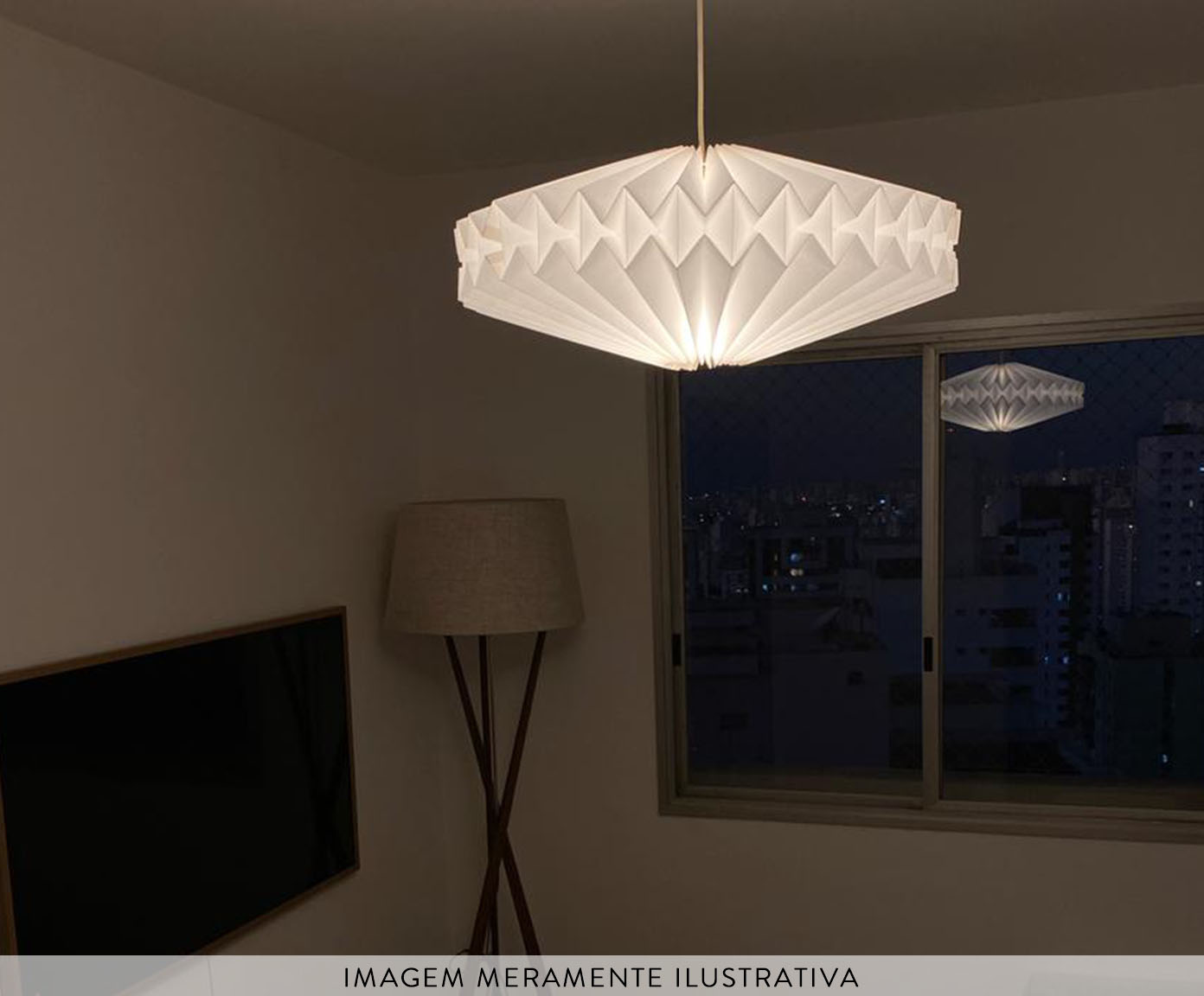 Lumin&aacute;ria Origami Dusol Branco image number 7