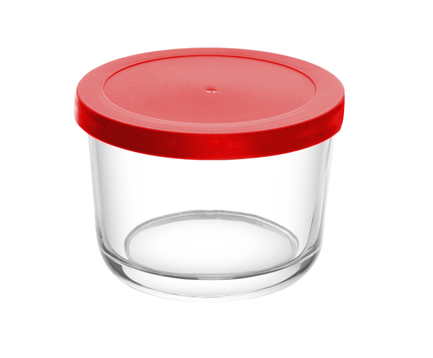 Pote de Vidro com Tampa Octans Vermelho image number 0