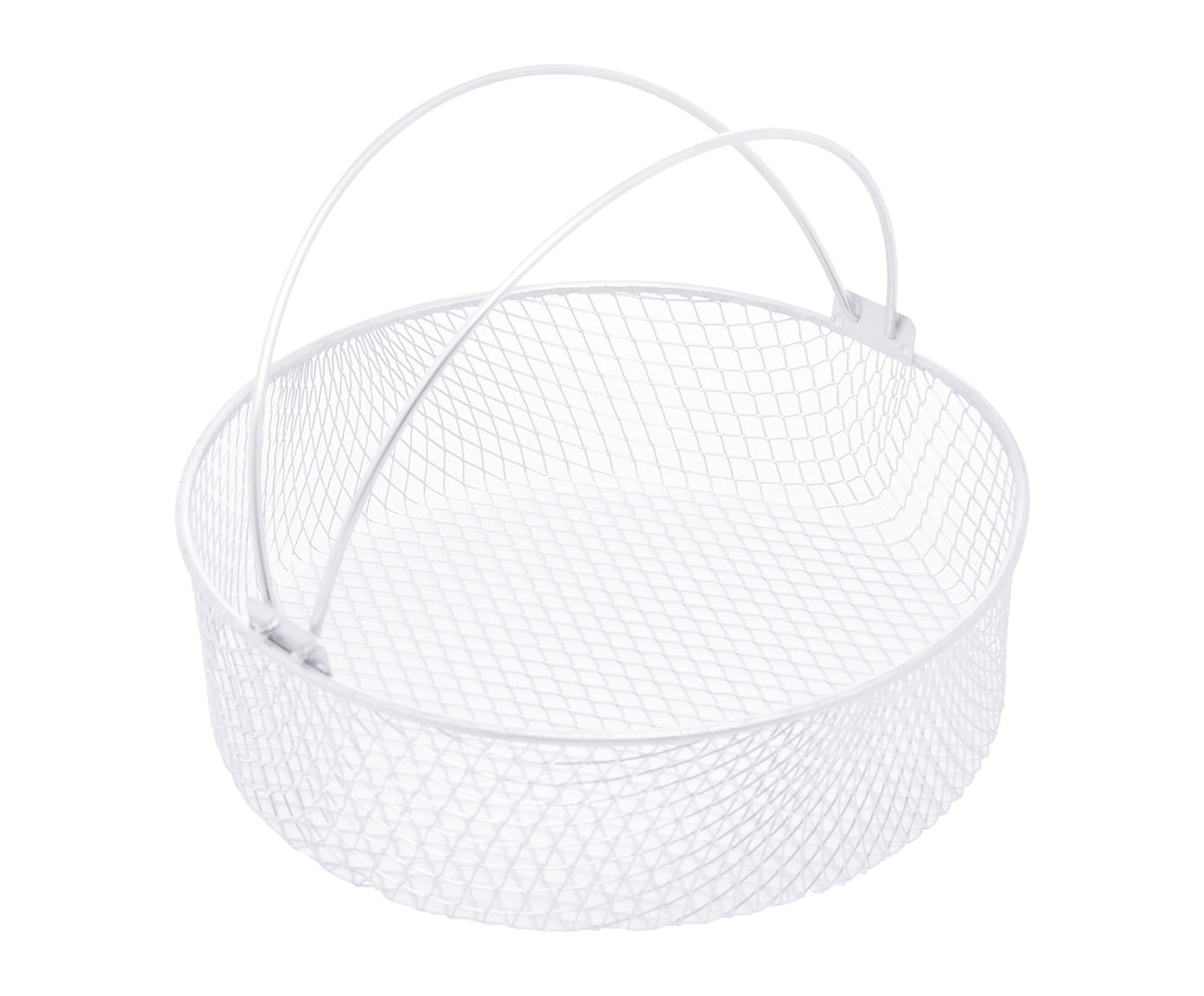 Cesto com Al&ccedil;a Redondo para Air Fryer Wolff em A&ccedil;o Inox image number 1