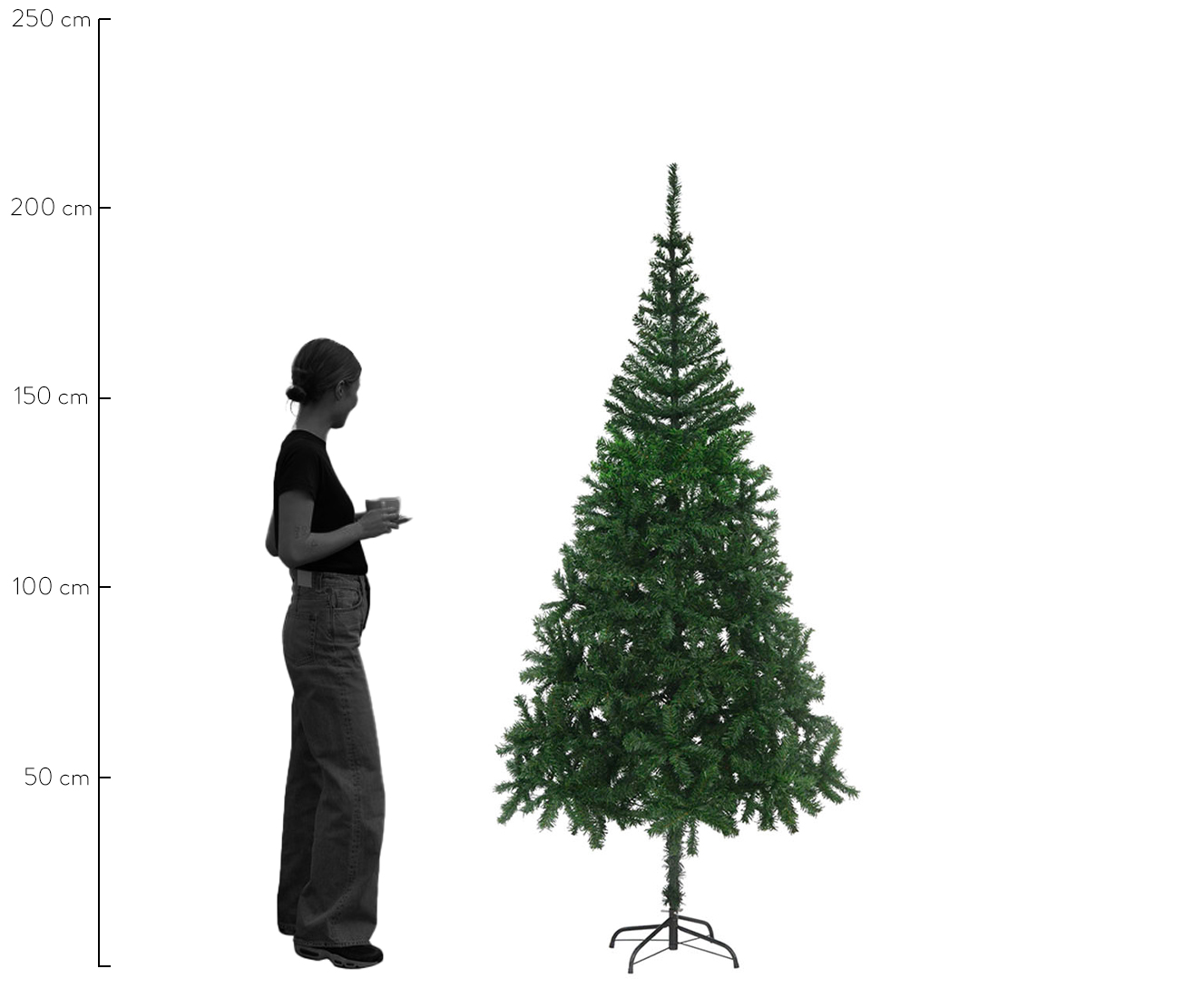 &Aacute;rvore de Natal 900 Galhos - 210 cm image number 1