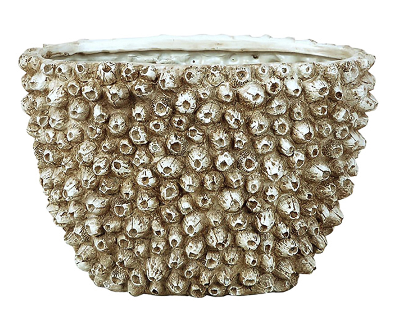 Vaso Decorativo Craca Marrom e Branco image number 0