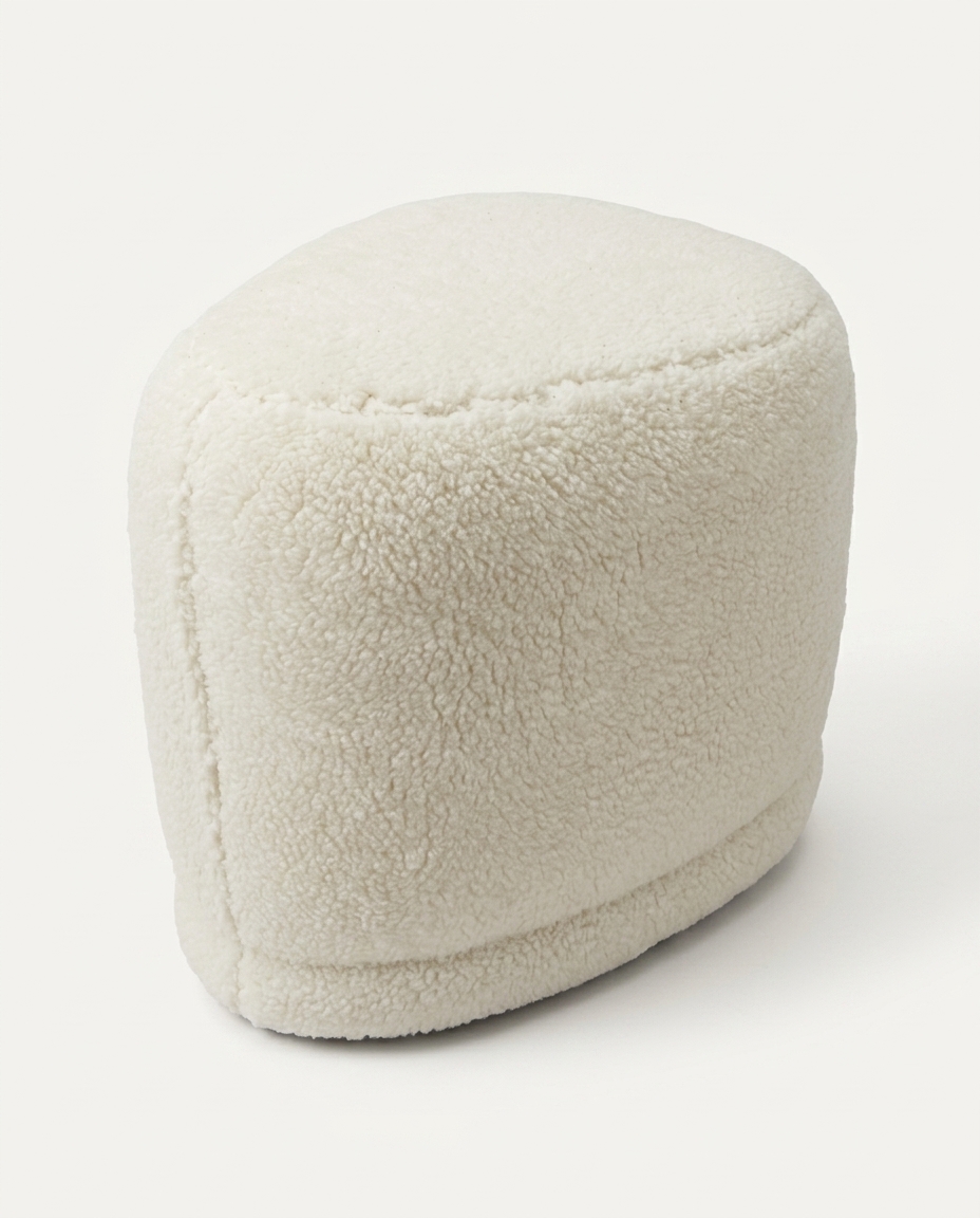 Puff Petit em Boucle Longo Off-White - image 0